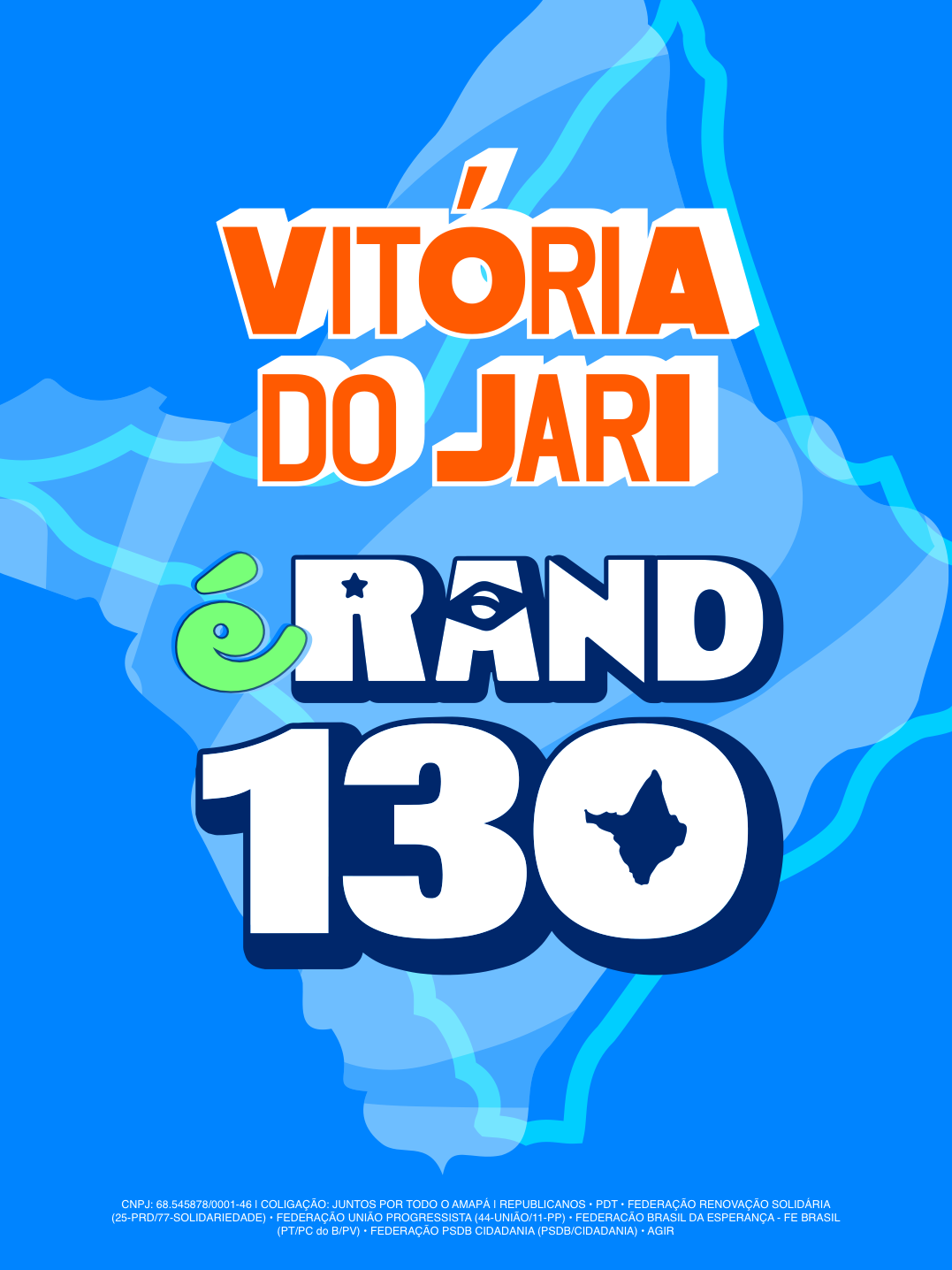 Arte da campanha para Vitória do Jari
